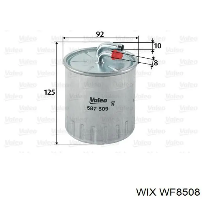 Фильтр тонкой очистки топлива WIX WF8508 цена, от 12.87 USD