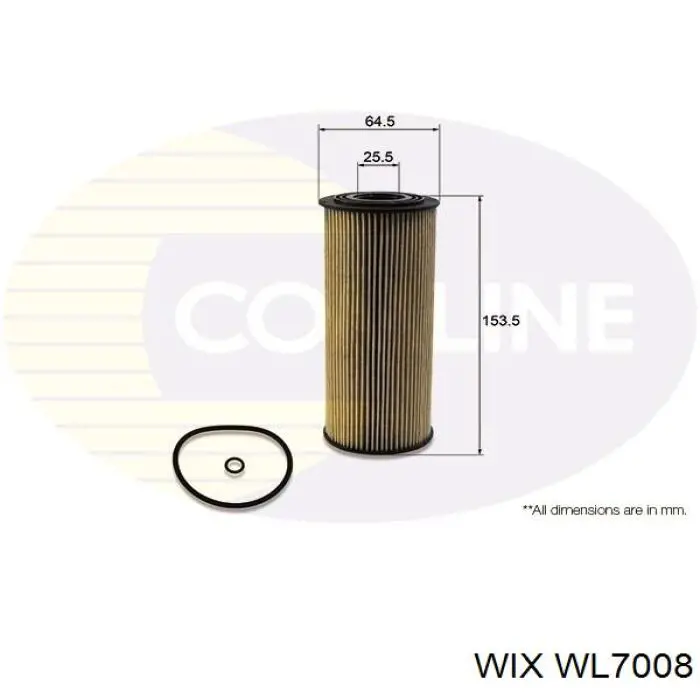 Масляный фильтр WL7008 WIX