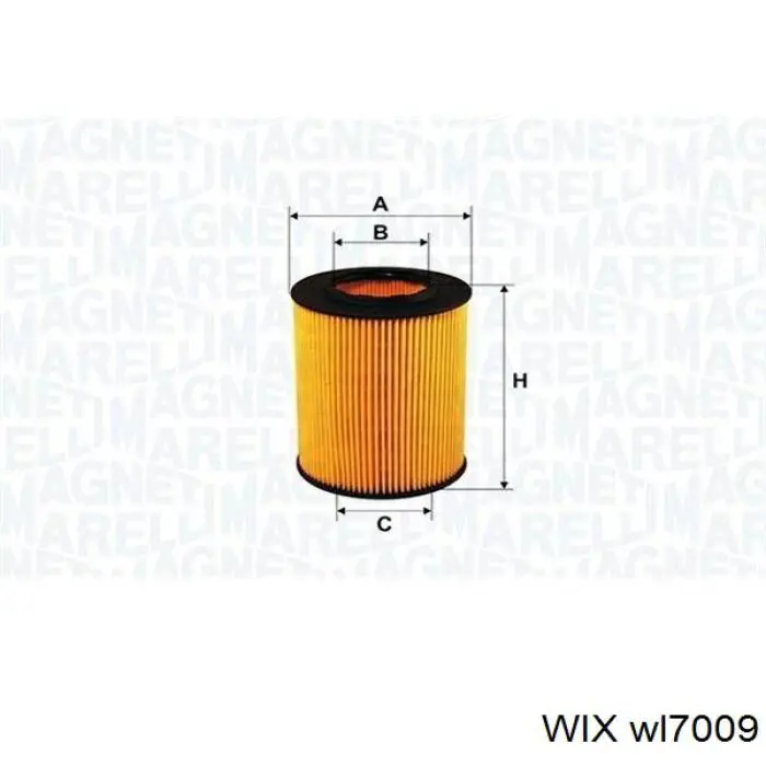 Фильтр масляный WIX WL7009