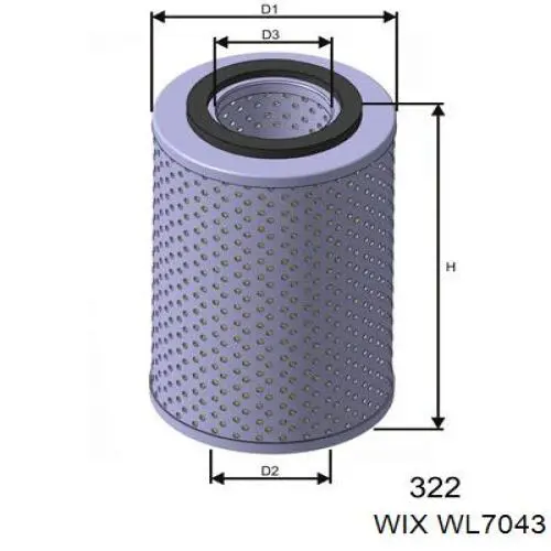 Фильтр масла WIX WL7043