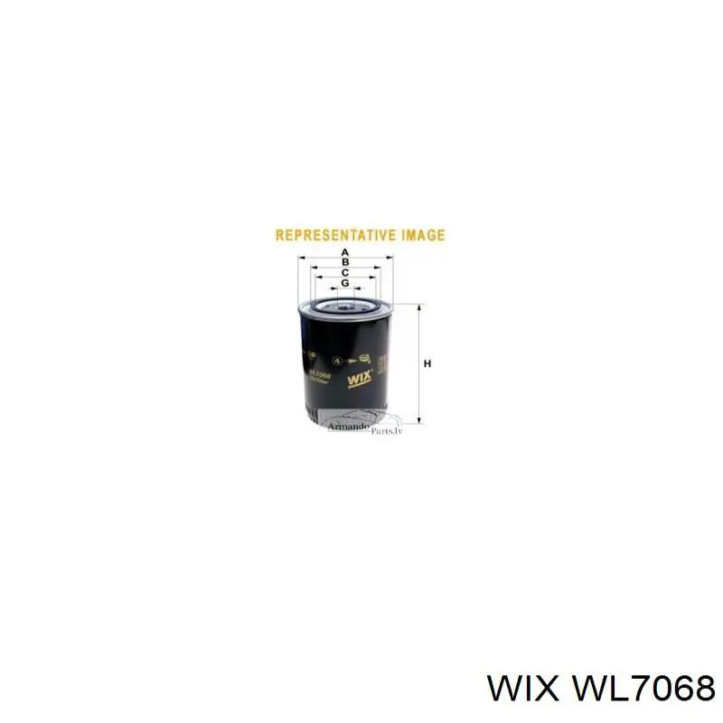 Фильтр очистки масла центробежный WIX WL7068 цена, от 5.20 USD