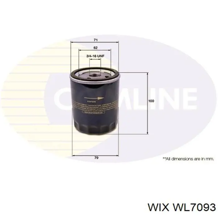 Фильтр очистки масла центробежный WIX WL7093 цена, от 4.51 USD