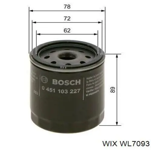 Купить WL7093 WIX Фильтр центробежный очистки масла