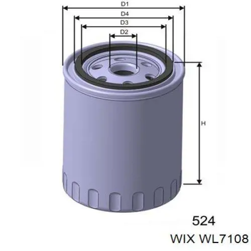 Купить WL7108 WIX Фильтр центробежный очистки масла