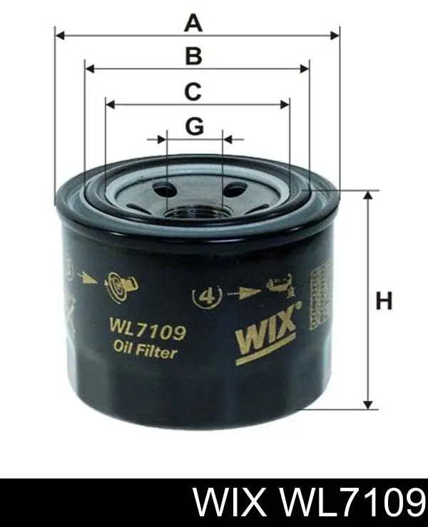 WL7109 WIX масляный фильтр