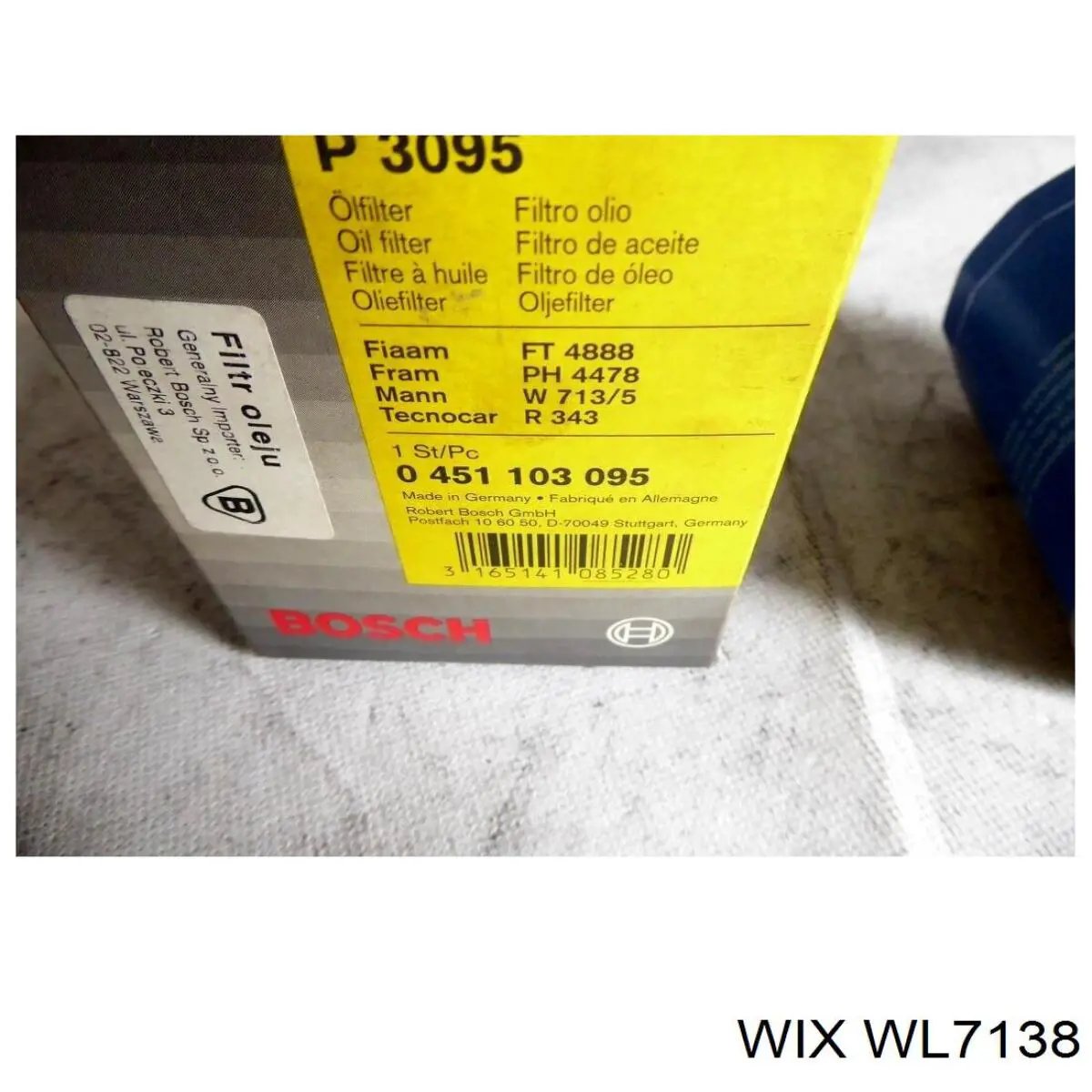Масляный фильтр WL7138 WIX