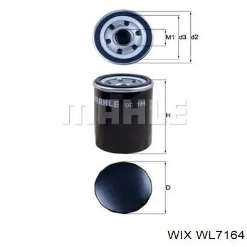 Купить WL7164 WIX Фильтр центробежный очистки масла