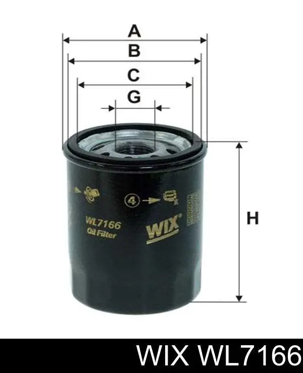 Масляный фильтр WL7166 WIX