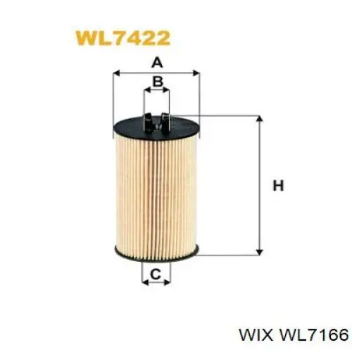 Масляный фильтр WL7166 WIX