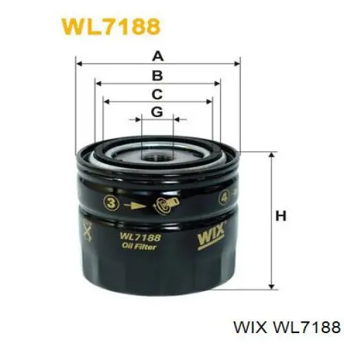 Фильтр очистки масла центробежный WIX WL7188 цена, от 4.92 USD