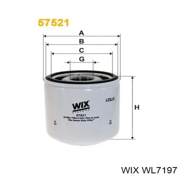 Купить WL7197 WIX Фильтр центробежный очистки масла