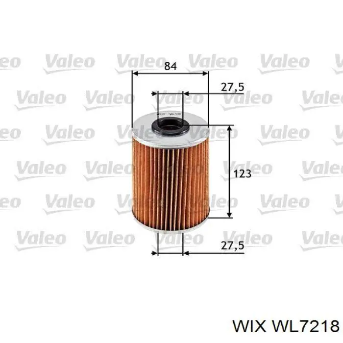 WL7218 WIX масляный фильтр