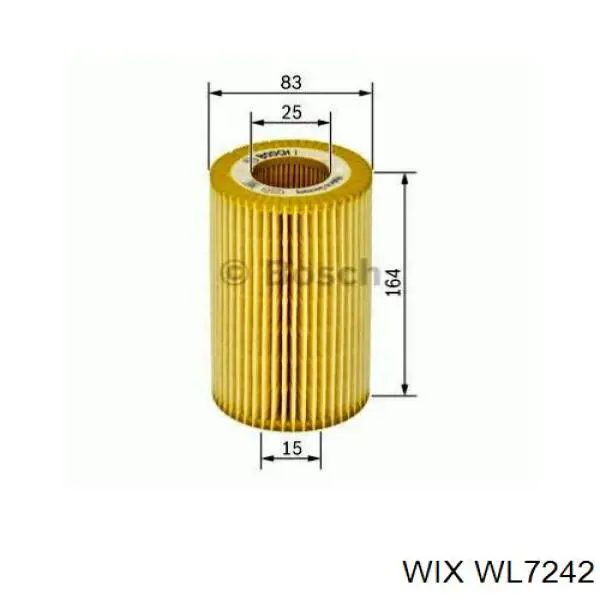 Фильтр масла WIX WL7242