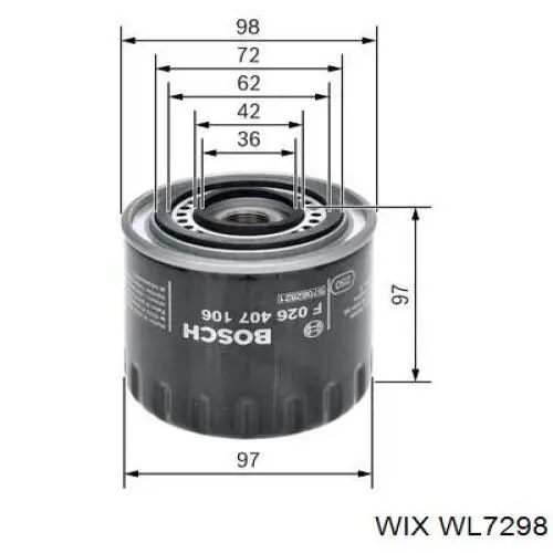 Купить WL7298 WIX Фильтр центробежный очистки масла