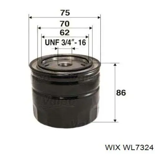 WL7324 WIX масляный фильтр