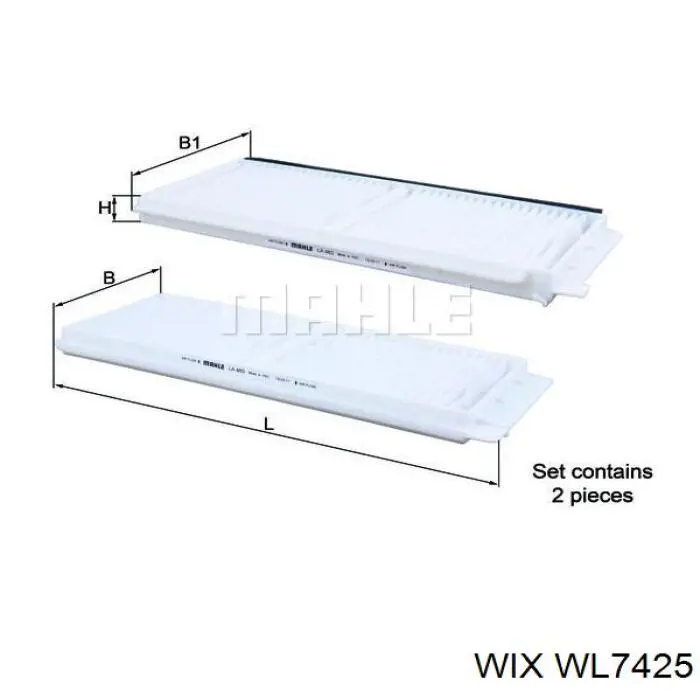 Фильтр очистки масла центробежный WIX WL7425 цена, от 9.43 USD