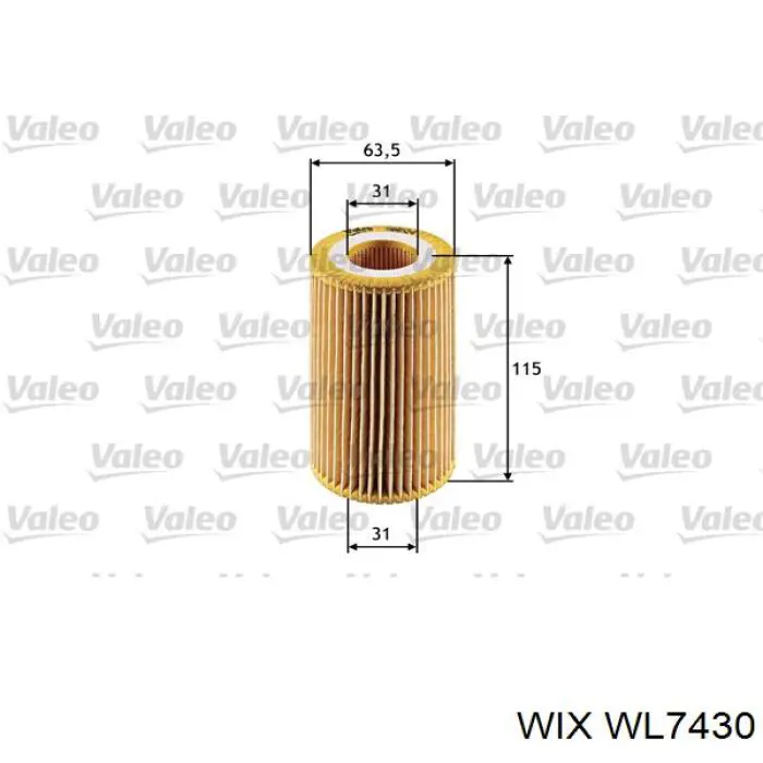 WL7430 WIX масляный фильтр