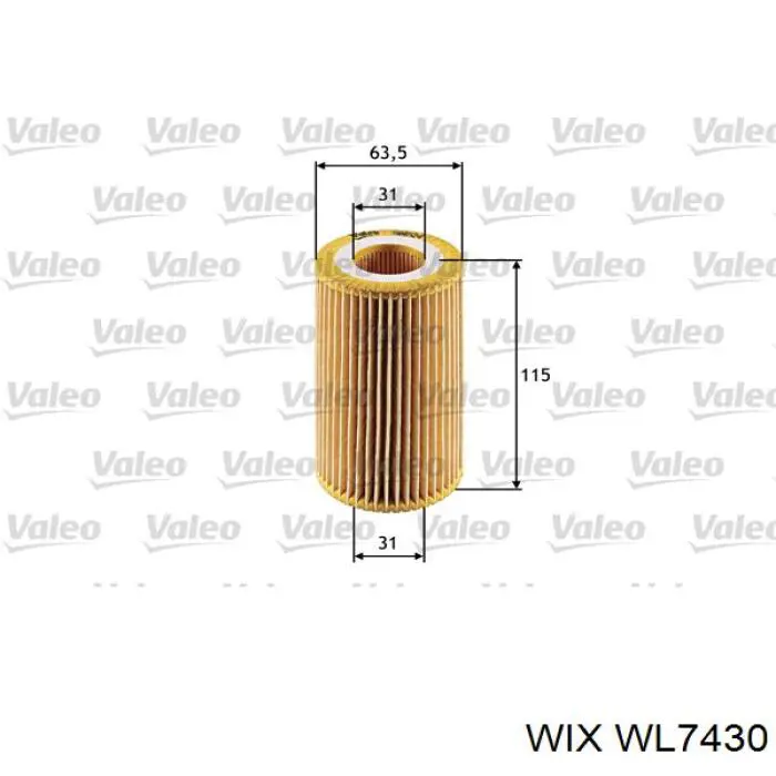 Масляный фильтр WL7430 WIX