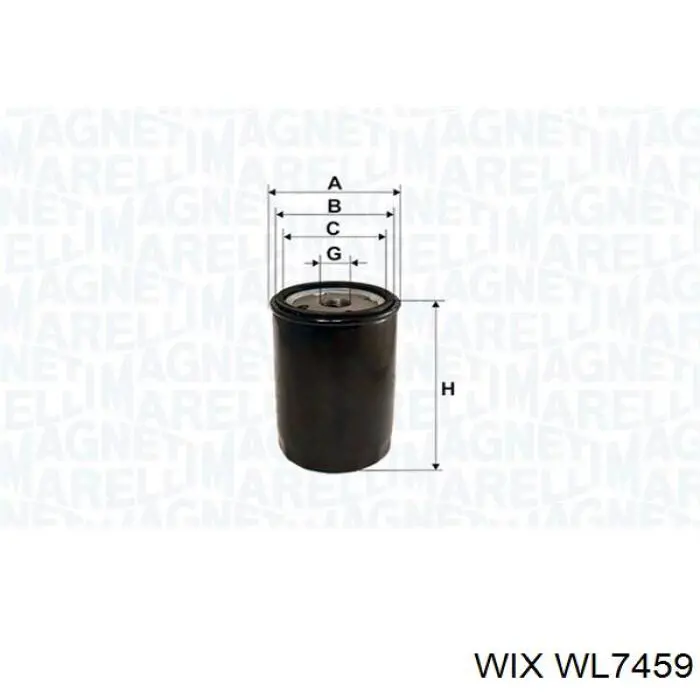 Купить WL7459 WIX Фильтр центробежный очистки масла
