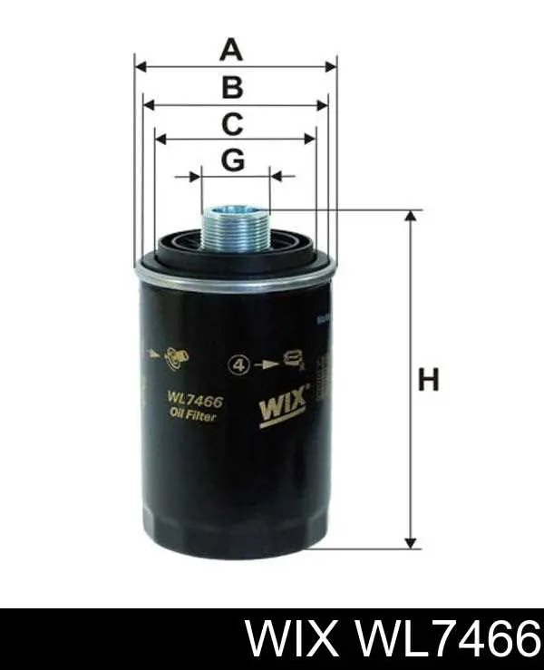 Фильтр очистки масла центробежный WIX WL7466 цена, от 11.12 USD