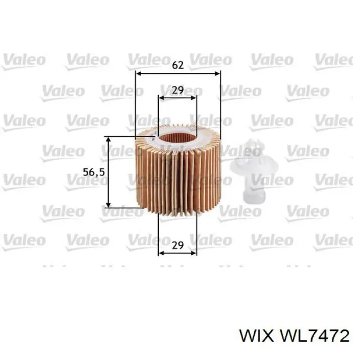 Масляный фильтр WL7472 WIX