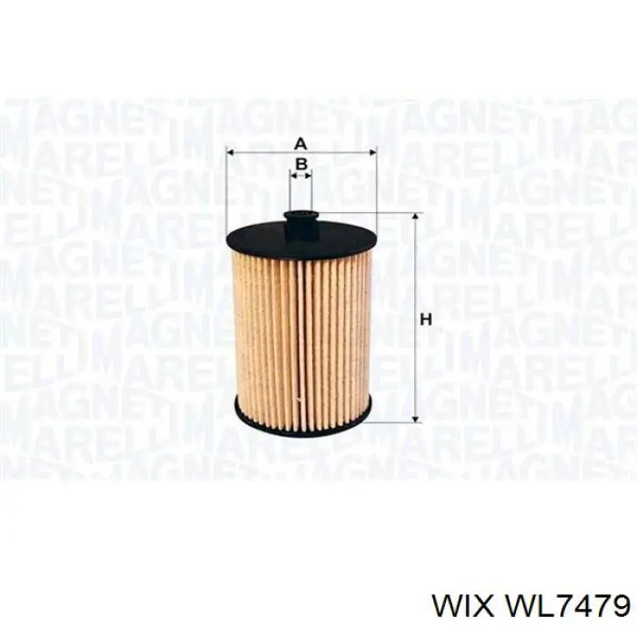 Filtro de aceite WL7479 WIX