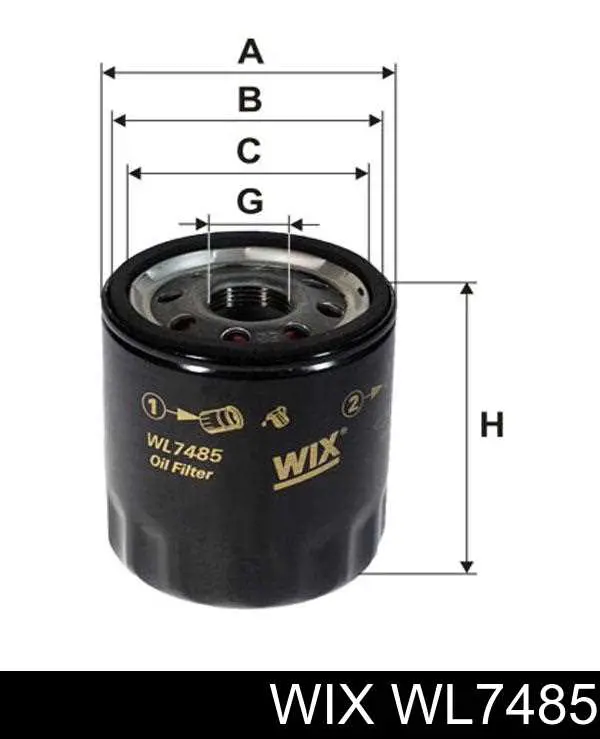 Фильтр очистки масла центробежный WIX WL7485 цена, от 9.01 USD
