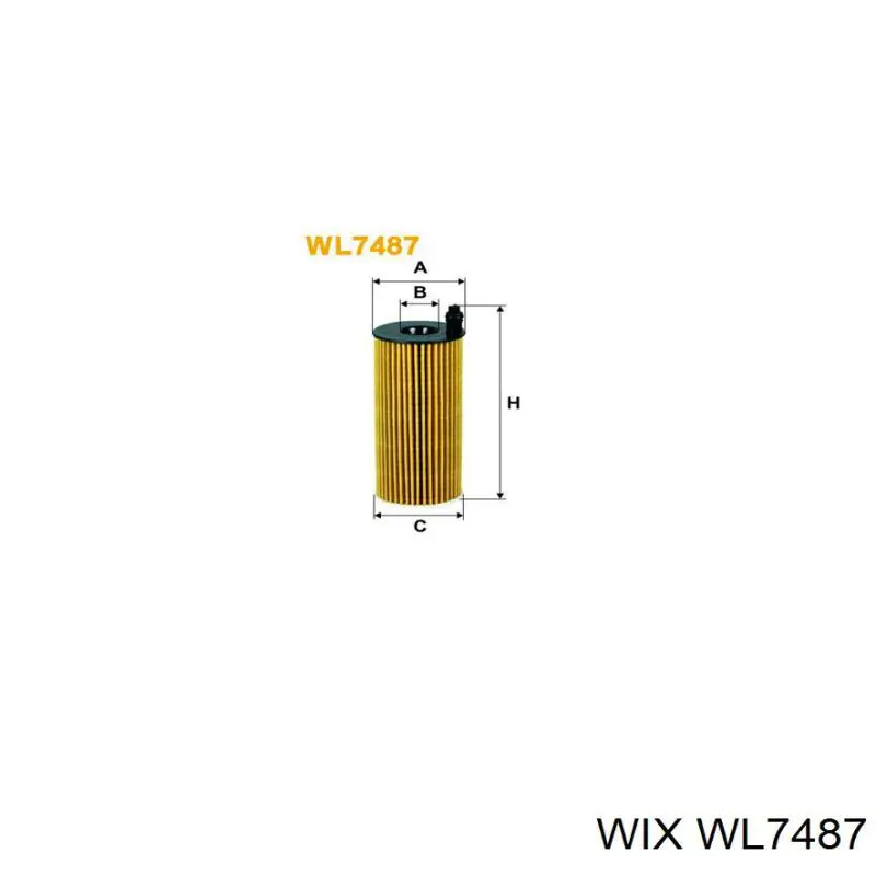 WL7487 WIX масляный фильтр