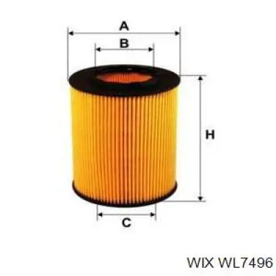 WL7496 WIX Масляный фильтр двигателя