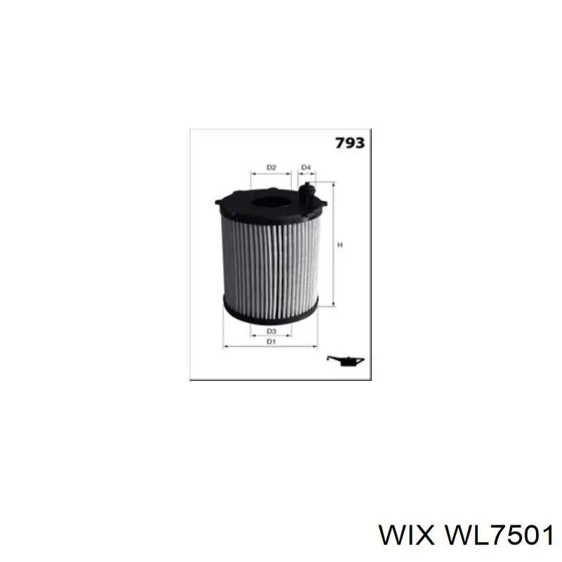 Фильтр очистки масла центробежный WIX WL7501 цена, от 7.61 USD