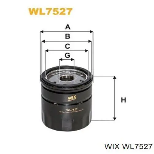 Масляный фильтр WL7527 WIX