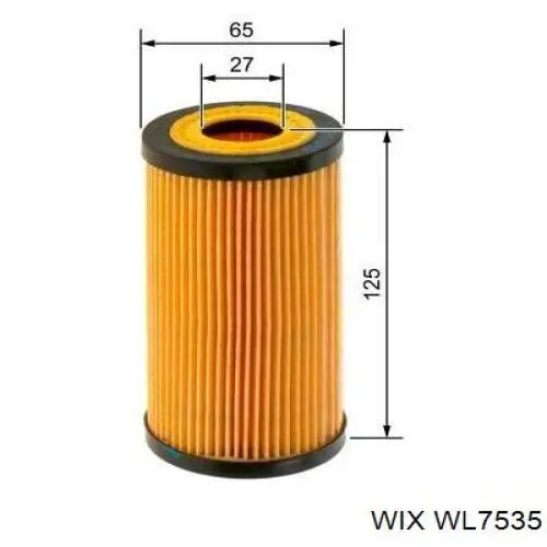 WL7535 WIX filtro de óleo