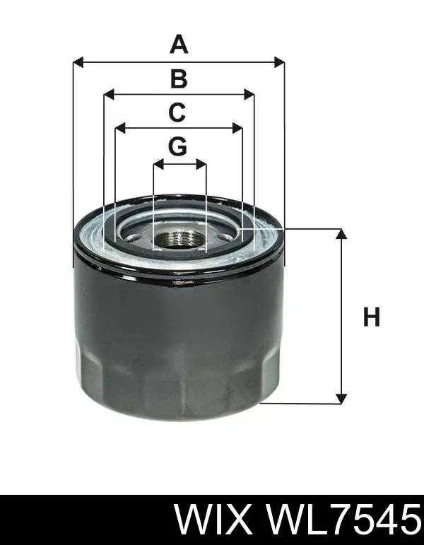 Масляный фильтр WL7545 WIX