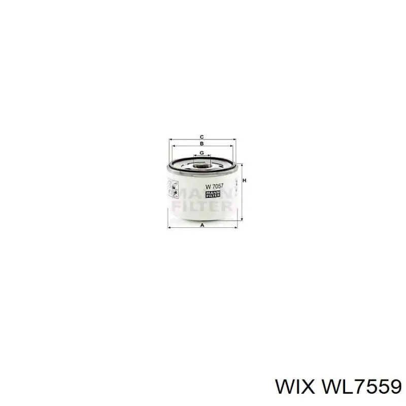 Масляный фильтр WL7559 WIX
