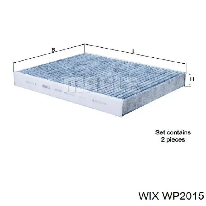 Купить WP2015 WIX Фильтр салона угольный