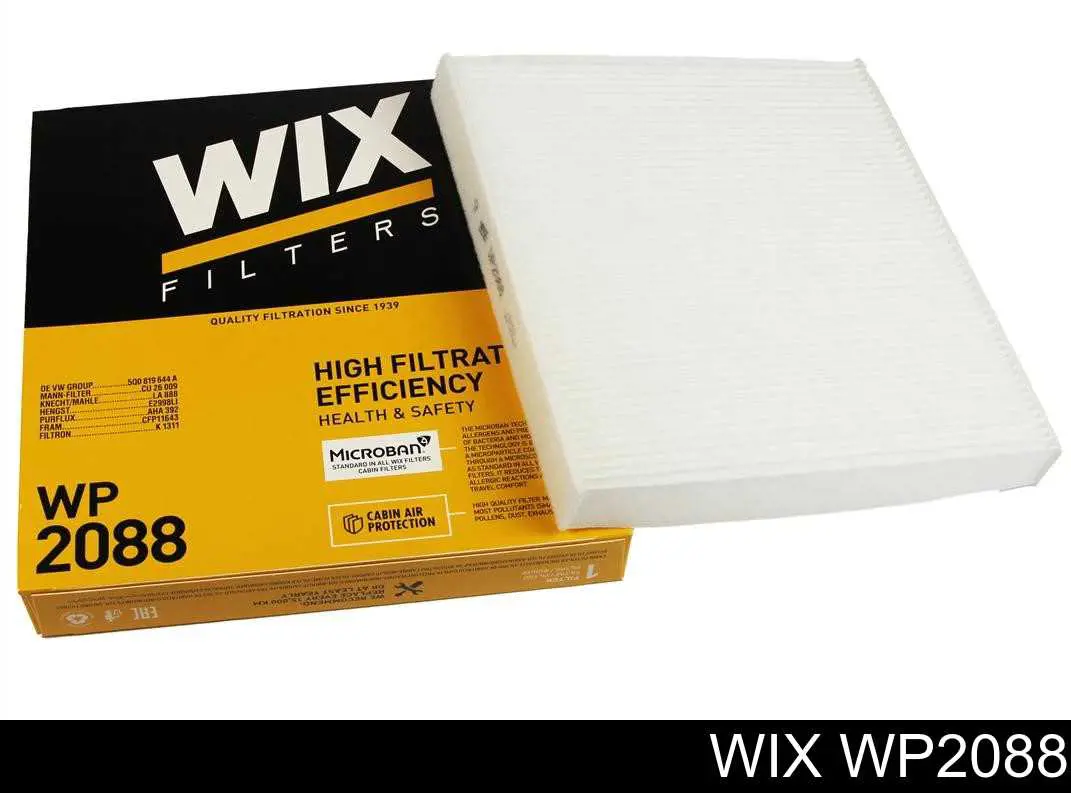 Фильтр воздушный отопителя WIX WP2088 цена, от 5.35 USD