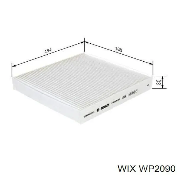 Воздушный фильтр салона WIX WP2090