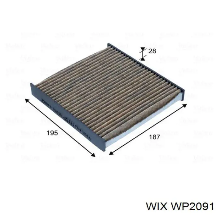 WP2091 WIX фильтр салона