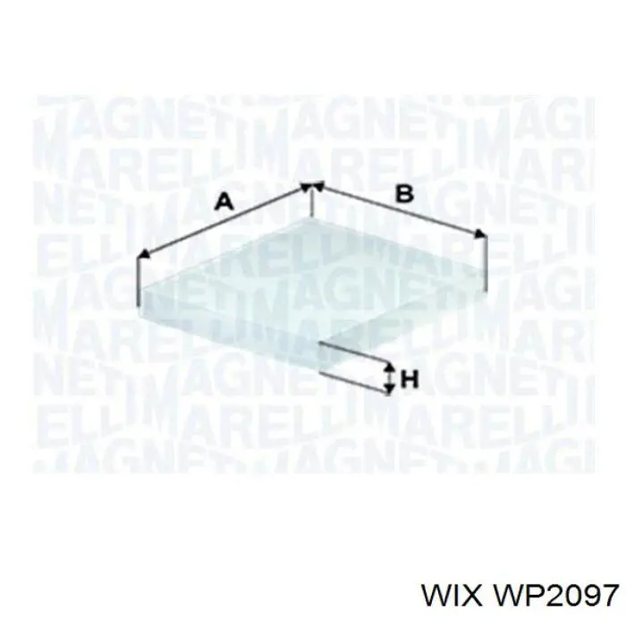 WP2097 WIX Внутрисалонный фильтр