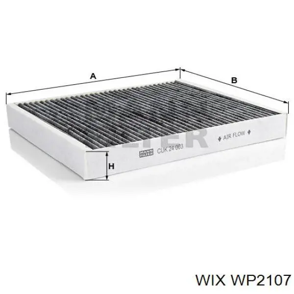 Воздушный фильтр салона WIX WP2107