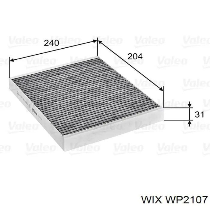WP2107 WIX Внутрисалонный фильтр