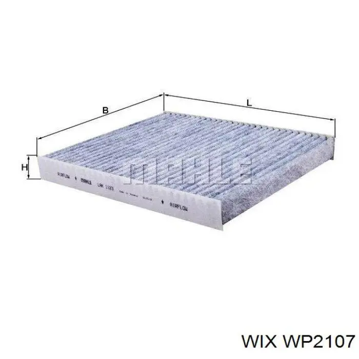 Фильтр воздушный отопителя WIX WP2107 цена, от 9.14 USD