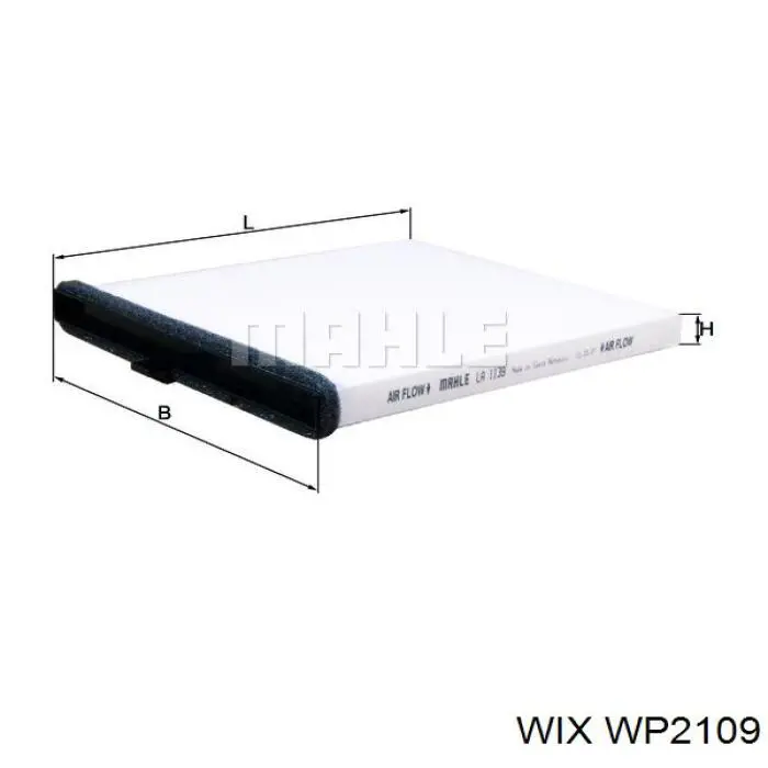 WP2109 WIX фильтр салона