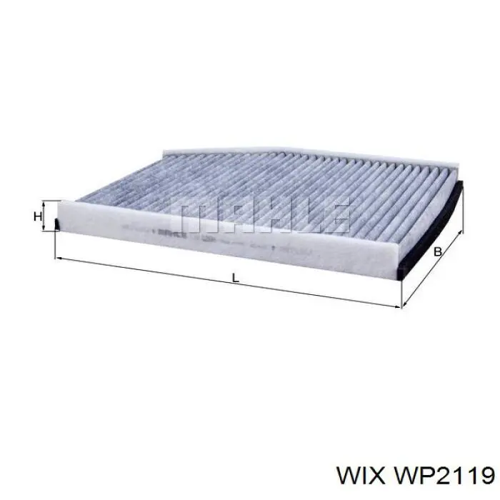 Фильтр воздушный отопителя WIX WP2119 цена, от 7.77 USD
