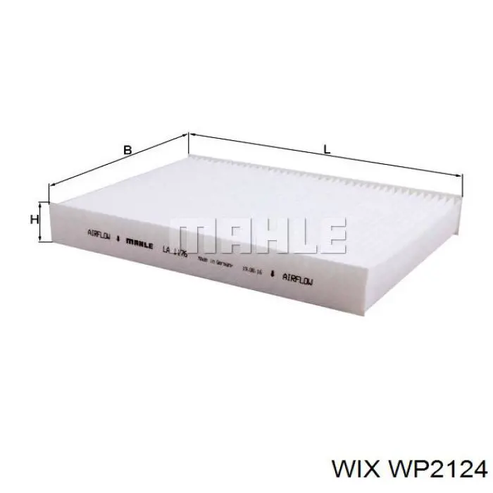 Фильтр салона WP2124 WIX
