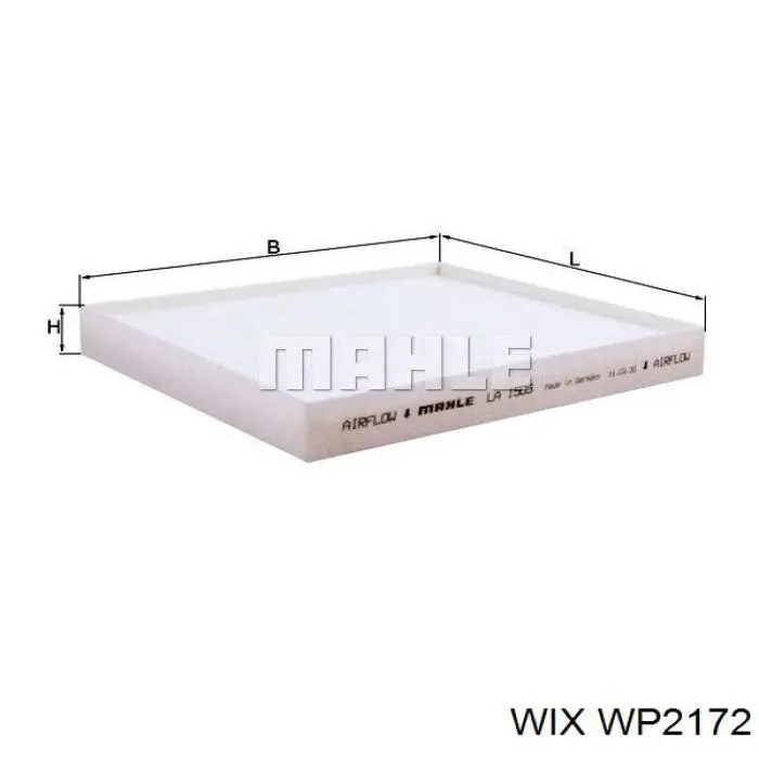 Фильтр салона WP2172 WIX