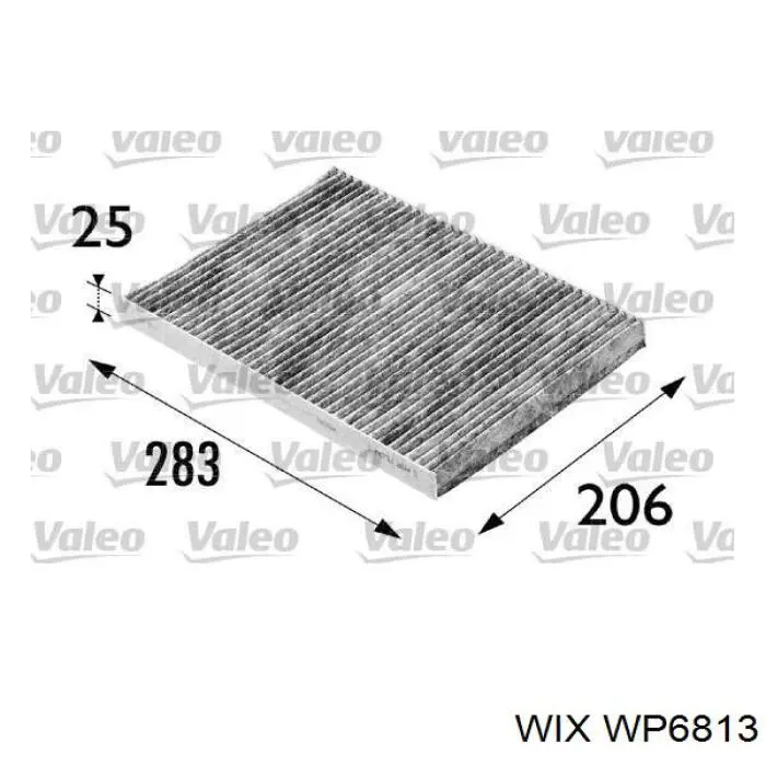 Фильтр салона WP6813 WIX