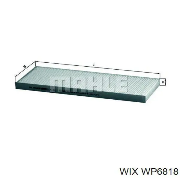 WP6818 WIX фильтр салона