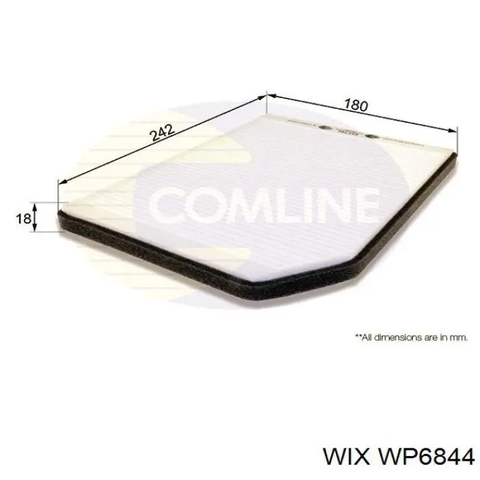 WP6844 WIX Внутрисалонный фильтр