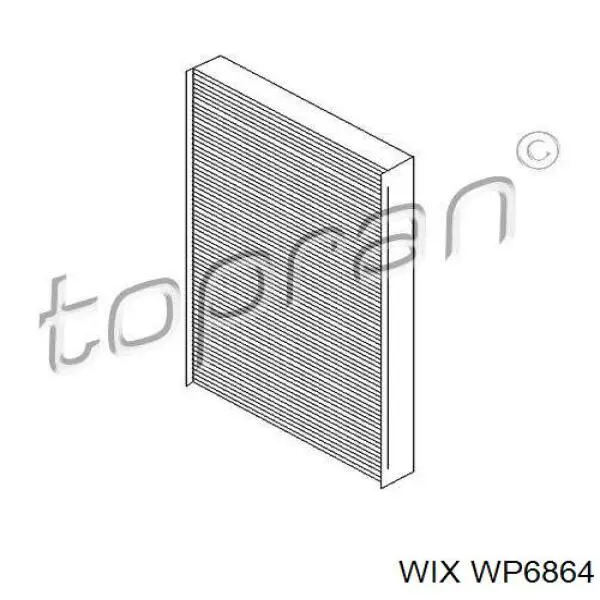 Купить WP6864 WIX Фильтр салона угольный